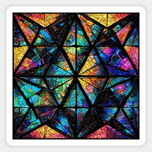 Colorful Geometrical Mosaic Design Magnet